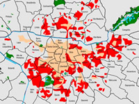 &Aacute;rea Urbanizada em 1920